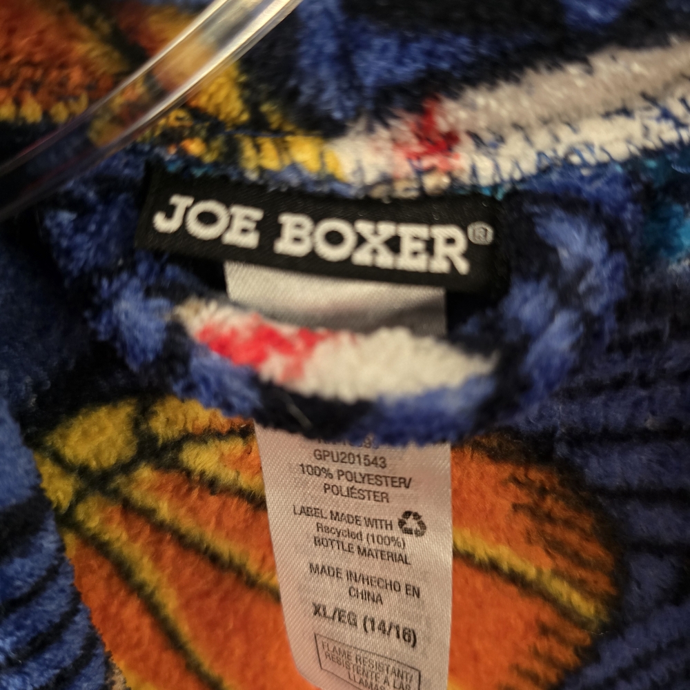 Joe Boxer Sports-Themed Blue Robe - Picture 5 of 6